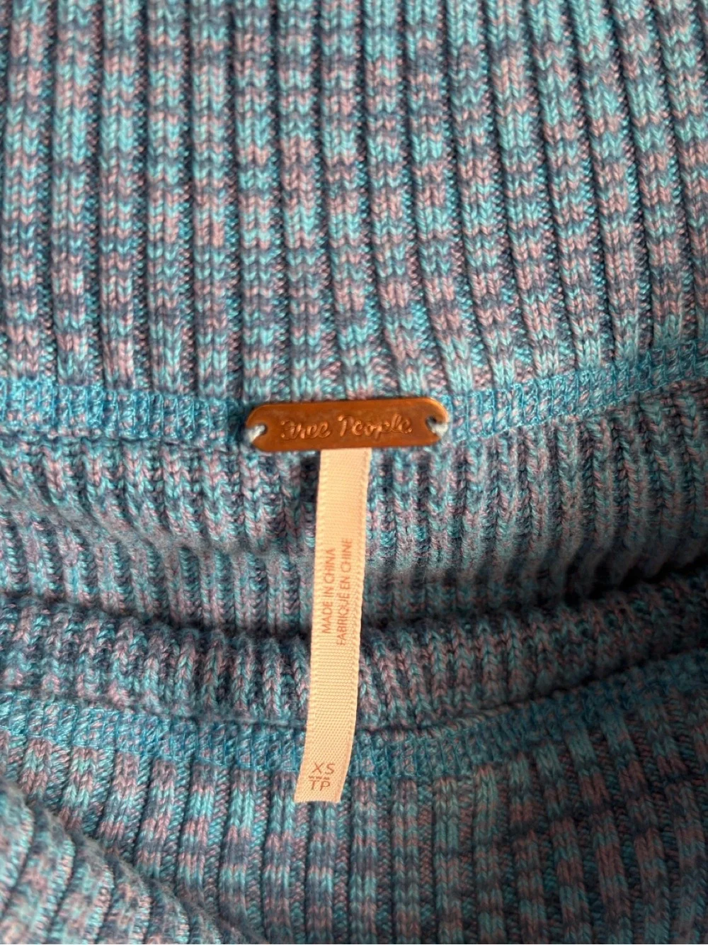 Free People Sugar Rush Sweater in Blue Combo Size XS